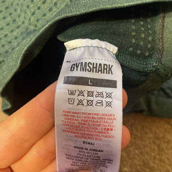 Gymshark - Forest Green Biker Shorts - Size Large - Picture 3 of 3